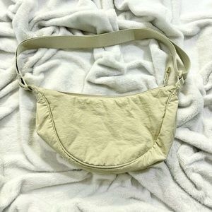 Natural Dumpling Crescent Shoulder Bag Uniqlo Baggu